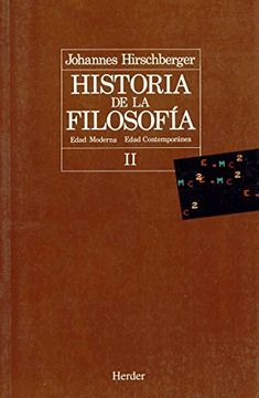 portada Historia de la Filosofia ii Edad Moderna Edad Contemporanea