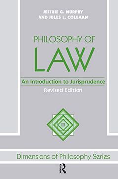 portada Philosophy of Law: An Introduction to Jurisprudence (in English)