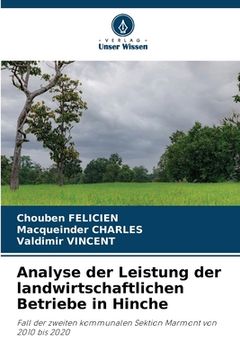 portada Analyse der Leistung der landwirtschaftlichen Betriebe in Hinche (en Alemán)
