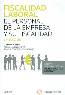 portada Fiscalidad laboral. El personal de la empresa y su fiscalidad