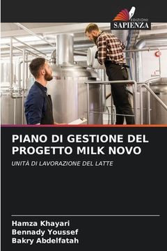 portada Piano Di Gestione del Progetto Milk Novo (en Italiano)