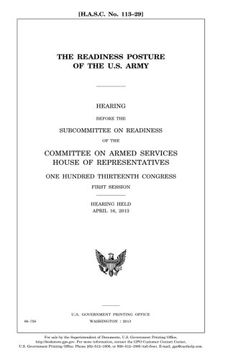 portada The readiness posture of the U.S. Army