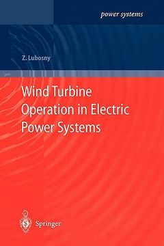 portada wind turbine operation in electric power systems: advanced modeling (en Inglés)