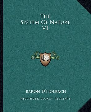 portada the system of nature v1 (en Inglés)