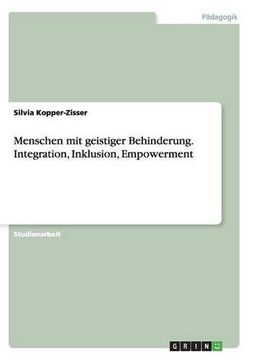 portada Menschen mit geistiger Behinderung. Integration, Inklusion, Empowerment (German Edition)