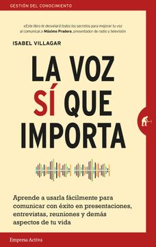 portada La voz si que Importa (in Spanish)