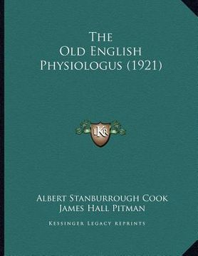 portada the old english physiologus (1921)