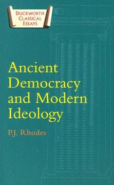 portada ancient democracy and modern ideology (en Inglés)
