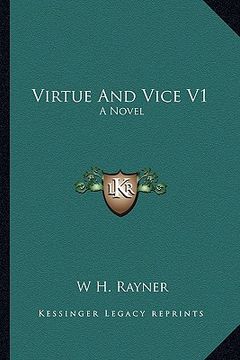 portada virtue and vice v1 (en Inglés)