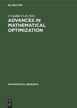 portada Advances in Mathematical Optimization (en Inglés)
