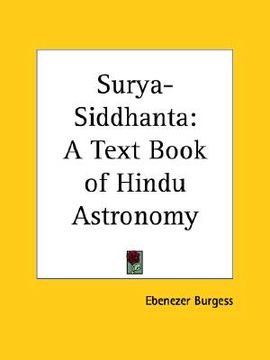 portada surya-siddhanta: a text book of hindu astronomy (in English)