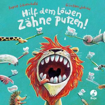 portada Hilf dem Löwen Zähne Putzen! (Pappbilderbuch) (en Alemán)