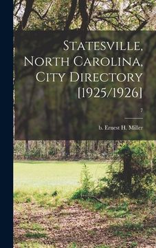 portada Statesville, North Carolina, City Directory [1925/1926]; 7 (in English)
