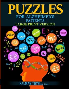 portada Puzzles for Alzheimer's Patients: Maintain Reading, Writing, Comprehension & Fine Motor Skills to Live a More Fulfilling Life (en Inglés)