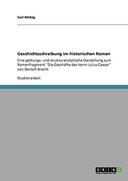 portada Geschichtsschreibung im historischen Roman
