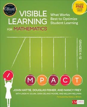 portada Visible Learning for Mathematics, Grades K-12: What Works Best to Optimize Student Learning (Corwin Mathematics Series) 