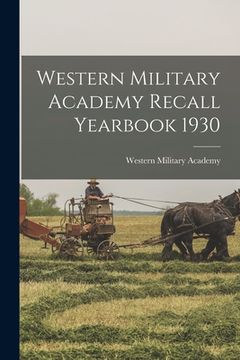 portada Western Military Academy Recall Yearbook 1930