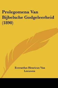 portada Prolegomena Van Bijbelsche Godgeleerheid (1890)