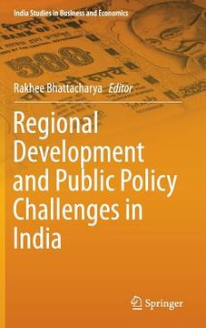 portada Regional Development and Public Policy Challenges in India (en Inglés)