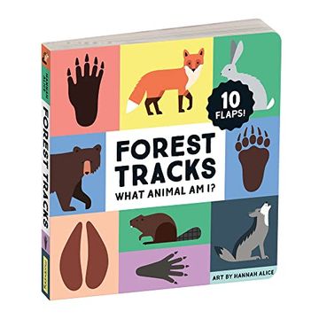 portada Forest Tracks: What Animal am i? Lift-The-Flap Board Book (en Inglés)