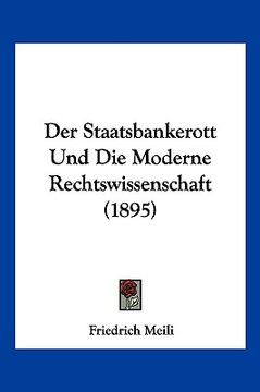 portada Der Staatsbankerott Und Die Moderne Rechtswissenschaft (1895) (in German)