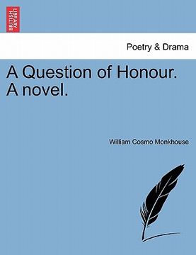 portada a question of honour. a novel. (in English)
