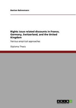 portada rights issue related discounts in france, germany, switzerland, and the united kingdom