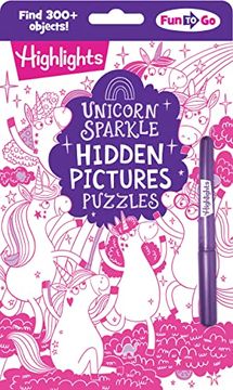 portada Unicorn Sparkle Hidden Pictures Puzzles (Highlights fun to go) (en Inglés)