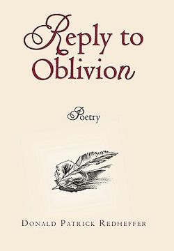 portada reply to oblivion: poetry (in English)