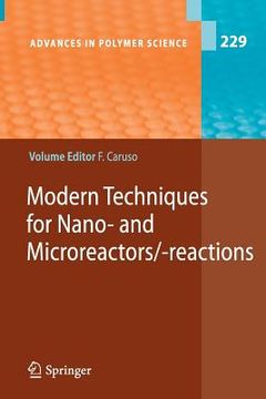 portada modern techniques for nano- and microreactors/-reactions