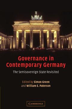 portada Governance in Contemporary Germany: The Semisovereign State Revisited (en Inglés)