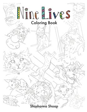 portada Nine Lives Coloring Book (en Inglés)