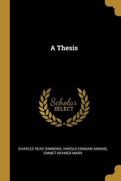 portada A Thesis (in English)