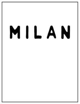 portada Milan: Black and white Decorative Book - Perfect for Coffee Tables, End Tables, Bookshelves, Interior Design & Home Staging A (in English)