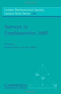 portada Surveys in Combinatorics 2007 Paperback (London Mathematical Society Lecture Note Series) (in English)