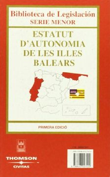 portada Estatuto de Autonomía de las Illes Balears (Biblioteca de Legislación - Serie Menor)