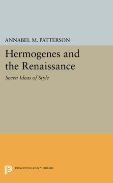 portada Hermogenes and the Renaissance: Seven Ideas of Style (Princeton Legacy Library) (en Inglés)