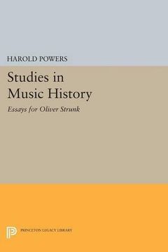 portada Studies in Music History: Essays for Oliver Strunk (Princeton Legacy Library) 