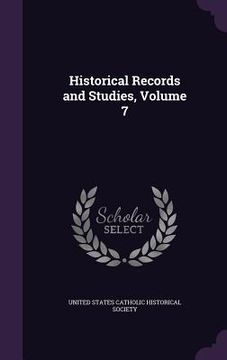 portada Historical Records and Studies, Volume 7