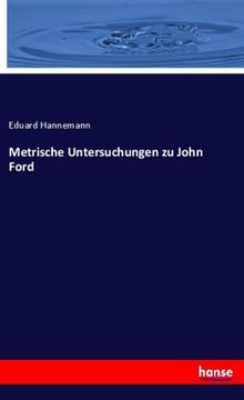portada Metrische Untersuchungen zu John Ford (en Alemán)