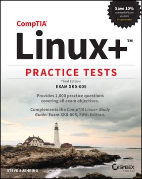 portada Comptia Linux+ Practice Tests: Exam Xk0-005 (en Inglés)