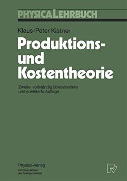 portada Produktions- und Kostentheorie (in German)