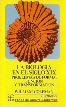 portada La Biología en el Siglo xix (Breviarios) (in Spanish)