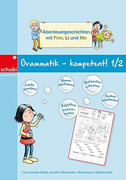 portada Grammatik - Kompetent! 1/2: Abenteuergeschichten mit Finn, li und mo (en Alemán)