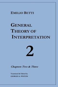 portada General Theory of Interpretation: Chapters 2 and 3