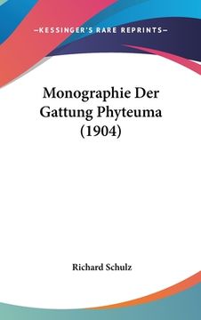 portada Monographie Der Gattung Phyteuma (1904) (in German)