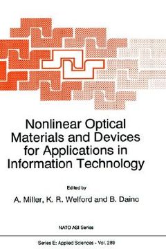 portada nonlinear optical materials and devices for applications in information technology (in English)