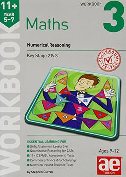 portada 11+ Maths Year 5-7 Workbook 3: Numerical Reasoning