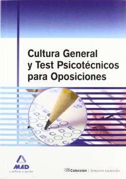 portada Cultura General y Test Psicotécnicos Para Oposiciones.