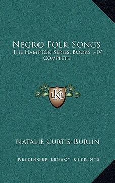 portada negro folk-songs: the hampton series, books i-iv complete (en Inglés)